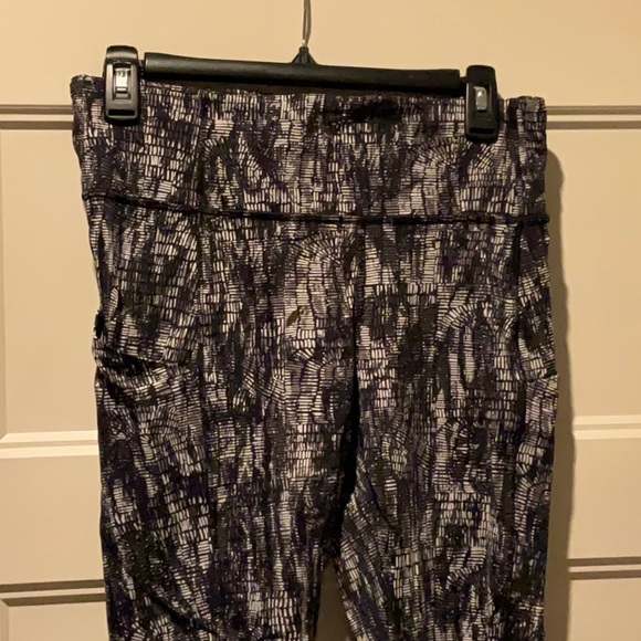 Lululemon Fast and Free High-Rise Tight 25" Lino Slide Alpine White Black - Picture 8 of 9